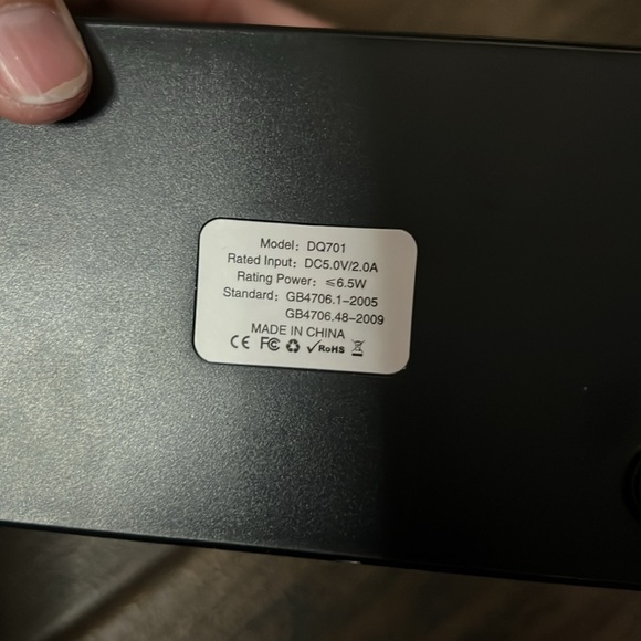 Campfire Black Diffuser With Flame-Like Effect - Picture 7 of 12